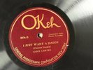 78 RPM - Alice Carter OKEH 8076 Bleeding Hearted Blues / Just Want A Daddy  E-