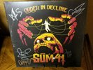 Sum 41 - Order In Decline SIGNED Autographed Yellow Colored Vinyl Limited /350