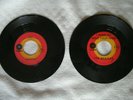 Six Original Beatles 45 Records RARE 1969-1971 Capitol Target Red Orange Labels