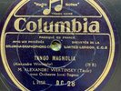 RUSSIAN 78 RPM- ALEXANDER WERTINSKY- TANGO MAGNOLIA- COLOMBIA FRANCE