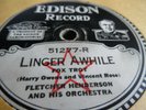 PRE WAR JAZZ Fletcher Henderson, Rare Jazz on Edison Diamond Disc 51277 1924 E