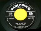 THE BEATLES (45 RPM - ITALY) SHE LOVES YOU - QMSP 16347  (TOP- RARE BLACK LABEL)