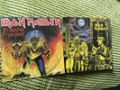 UK Red Vinyl 45 Iron Maiden - The Number Of The Beast 1982 and women in uniform 