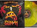 SUM 41 ORDER IN DECLINE HAND SIGNED AUTOGRAPHED LIMITED YELLOW VINYL LP NEW
