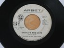 SHADDEN & THE KING LEARS Baby It’s Too Late/Knock On Wood 45 R&B Garage HEAR