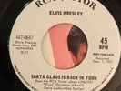 Elvis Presley Blue Christmas b/w Santa Claus Is Back In Town RCA Promo 45 w/PS