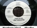 ? TONY MIDDLETON promo 'Paris Blues' Frankford/Wayne STAMPED Northern Soul 45