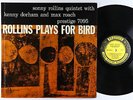 Sonny Rollins - Plays For Bird LP - Prestige - PRLP 7095 Mono DG RVG 446 W 50th