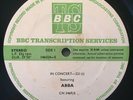 ABBA - BBC transcription disc-In Concert no 221, CN 03469