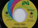 Crossover Soul 45 GARLAND GREEN Angel Baby UNI promo HEAR