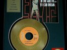 24Kt. Gold Plated 45 RPM Single Record-Framed Elvis Presley-- If I can dream--