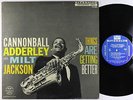 Cannonball Adderley - Things Are Getting Better LP - Riverside Mono DG VG+