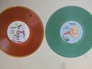 2-VOCO Orange/Green Record London Bridge-Laugh Laugh Phonograph 6 3/4