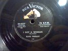 iI GOT A WOMAN -ELVIS PRESLEY RARE 78RPM SINGLE 20-6637 RCA VICTOR VERY GOOD CON