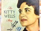 The Kitty Wells Story Double LP Autographed by Kitty Johnny Bobby Wright DECCA