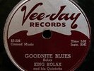 KING KOLAX Goodnight Blues & Vivian Rare R&B Soul Jazz 78-VEE JAY #136