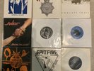 9 NWOBHM / Metal 7” Singles  Spitfire, Brands Hatch, Radium, Witchfinder General