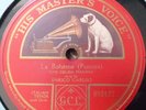 classical s/sided 78 RPM- enrico caruso- la boheme- pucinni- HMV 1900's