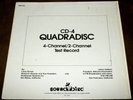 LP CD-4 Quadraphonic Stereophonic TEST RECORD 4 CHANNEL Mystic Moods Sound Bird