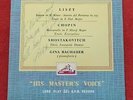 Liszt / Chopin / Shostakovitch: Recital - Gina Bachauer **HMV CLP 1057 ED1**
