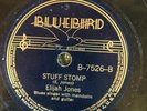 Bluebird 7526 ELIJAH JONES Stuff Stomp 78rpm DELTA  blues 1938 Mandolin & Guitar