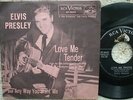 Elvis Presley - Love Me Tender / Anyway You Want Me- RARER USA 45 +LIGHT PINK PS