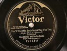 JAZZ LLOYD FINLAY You'll Want Me Back Some Day VICTOR 19643 Territory Jazz