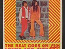 SONNY & CHER: The Beat Goes On + 3 45 (New Zealand, VG+ PC) Rock & Pop