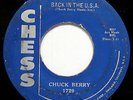 CHUCK BERRY-Rare Mislabeled 45-Back In The USA & Memphis, Tenn.-CHESS #1729