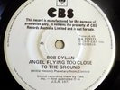 Bob Dylan - Sweetheart Like You/Angel Flying Too Close -Australia - 7