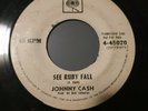 Rare Johnny Cash - See Ruby Fall Promo Philippines 45