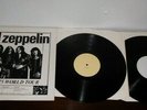 LED ZEPPELIN : THE 1975 WORLD TOUR : OFF LABEL DOUBLE L.P RECORD SET : LIKE NEW