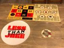 Less Than Jake Sound The Alarm Ep Clear Vinyl Screenprinted Cover Slipmat