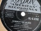 Eddie Cochran: Summertime Blues 78, original UK London