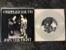 Crippled Youth Join The Fight 7” CLEAR vinyl Ruler Slv. BOLD Youth Of Today NYHC