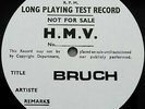 Bruch: Kol Nidrei - Antonio Janigro **1x Single-Sided HMV Test Pressing**