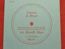 Mozart: Piano Concertos - Marcelle Meyer **Les Discophiles Francais DF 37 LP**