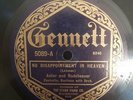 Asher Rodeheaver No Disappointment In Heaven Gennett 78 RPM Take Up Thy Cross