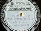 Bartok: Violin Concerto - Max Rostal **2x Single Sided Decca Test Pressings**
