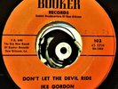 Ike Gordon 45  NOLA Black Gospel Blues Don't Let The Devil Ride MINT