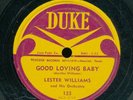 78tk-R&B-DUKE 123-Lester Williams  (first pressing)