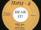 Buddy Knox/Jim Bowen ROCKABILLY TEEN 45 Triple-D 797/8 Party Doll-RARE ORIGINAL
