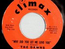 HEAR IT 50's Doo-Wop 45 rpm record The Dawns 