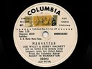 LEE WILEY and BOBBY HACKETT on E- 1951 Columbia Promo 39202 - Manhattan