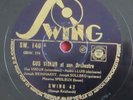 GUS VISEUR 78T SHELLAC LABEL SWING  DJANGO REINHARDT