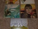 JONI MITCHELL 5 LP LOT: For Roses, Hissing of Lawn, Clouds, Ladies Canyon, Self