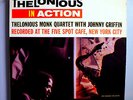 THELONIOUS MONK w/JOHNNY GRIFFIN IN ACTION RARE ORIGINAL '58 RIVERSIDE STEREO LP