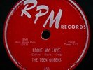 THE TEEN QUEENS Eddie My Love & Just Goofed Rock & Doo Wop 78-RPM #453