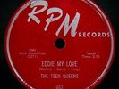 THE TEEN QUEENS Eddie My Love & Just Goofed Rock Soul & Doo Wop 78-RPM #453