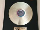 Tina Turner - Foreign Affair Gold Vinyl Record + metal plaques in black frame